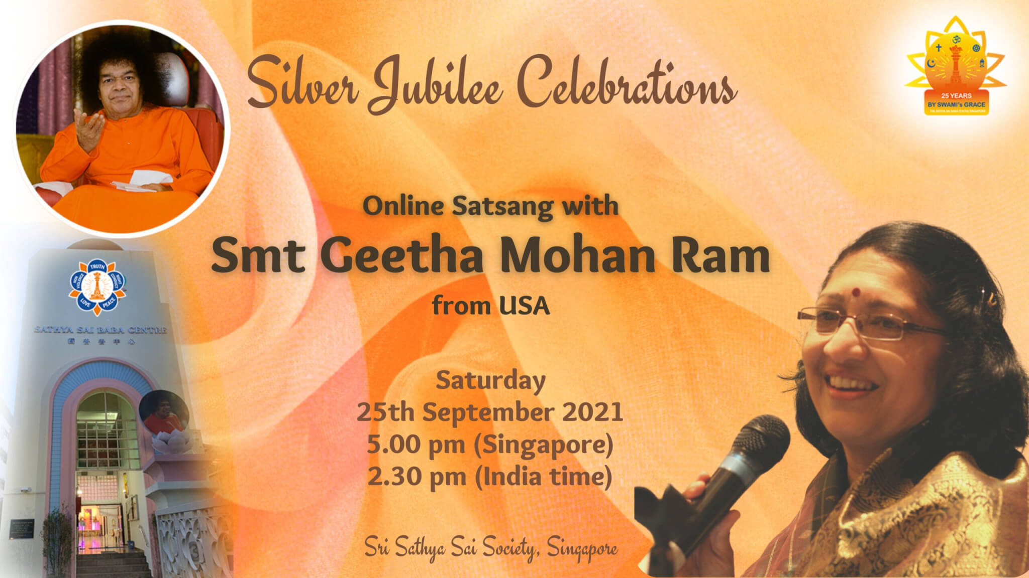 Satsang with Sis. Geetha Mohanram - Silver Jubilee - Sri Sathya Sai ...